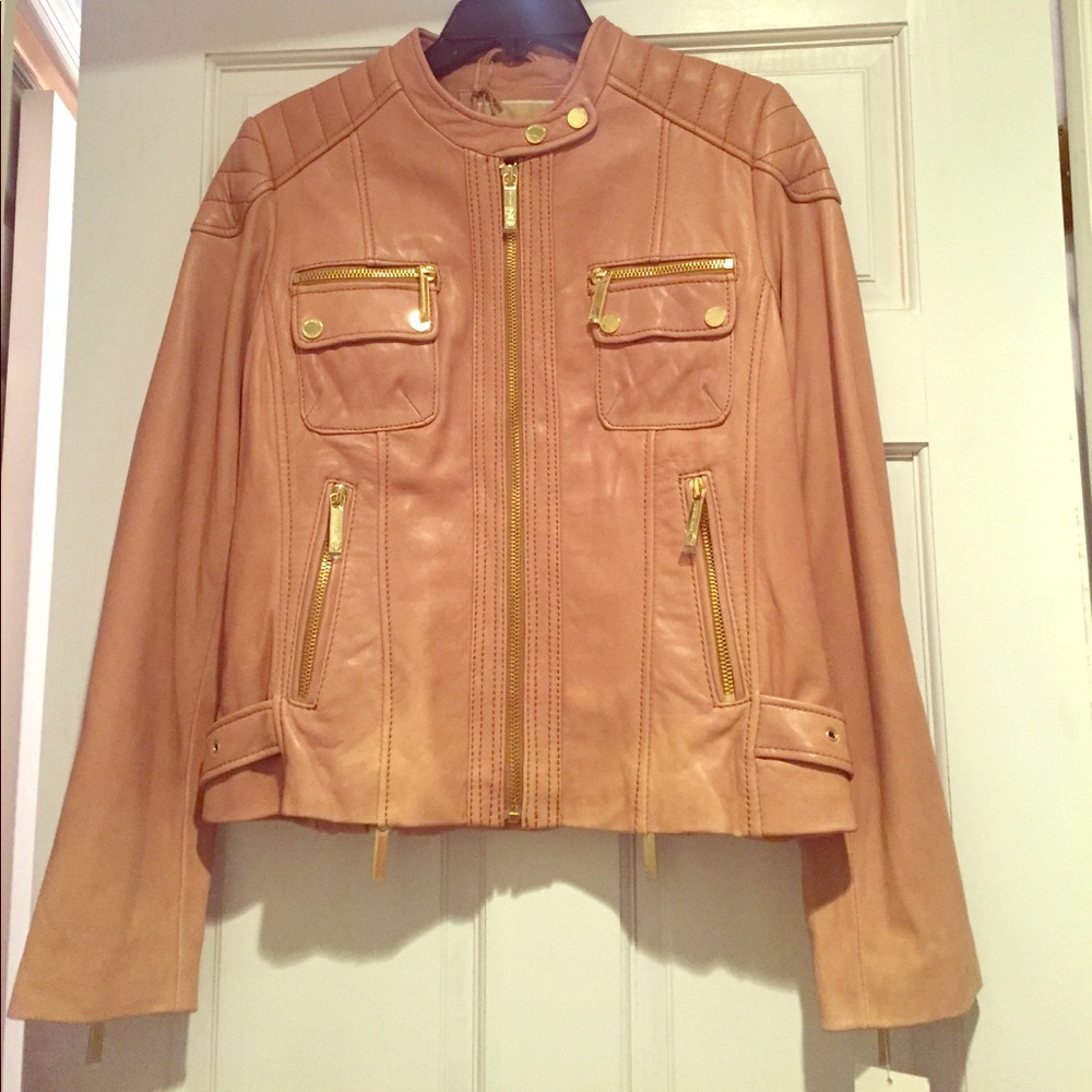 NWT Michael Kors leather jacket